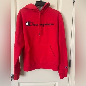 Champion Vibrant Red Athletic Hoodie